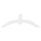 Ekena Millwork Archdale Architectural Grade PVC Gable Bracket, 48"W x 16"H x 2"D x 4"F, 8/12 Pitch GBP048X16X0204ARC00 - alternate 4
